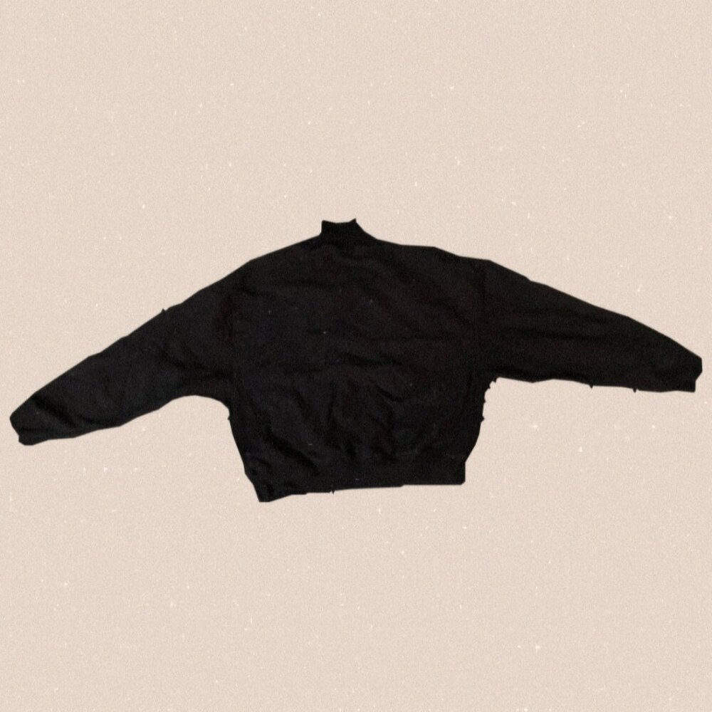 Preowned Champion Reverse Weave Mock Neck Crop sweatshirt